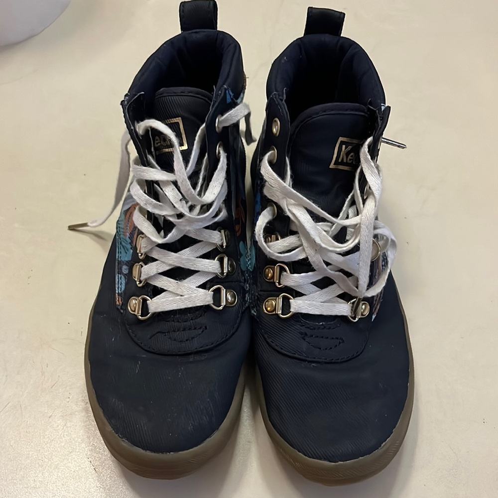 Keds Blue Floral Scout Boot, Water-Resistant